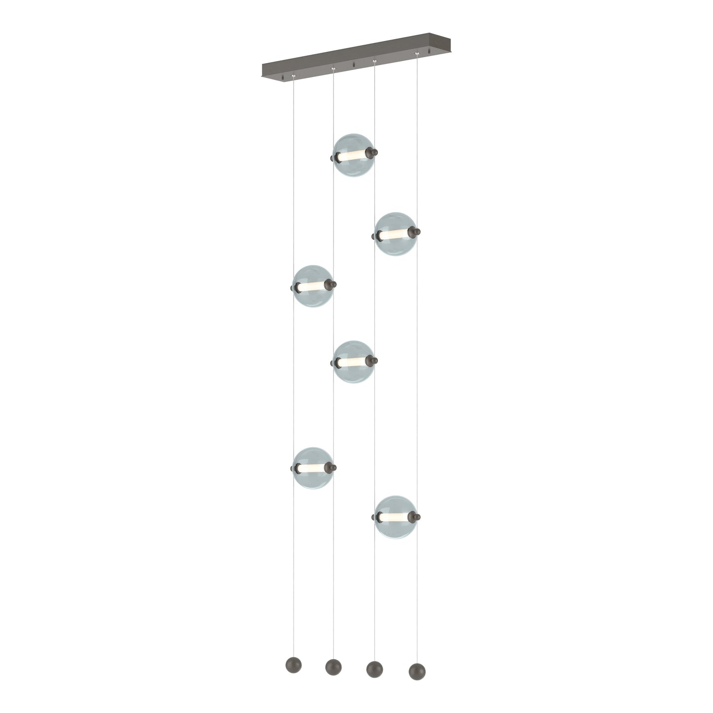 Abacus 6-Light Ceiling-to-Floor LED Pendant