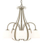 Sweeping Taper 5 Arm Chandelier