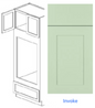 Luxury Frameless Cabinet 33 in. double oven 96 in. full height cabinet