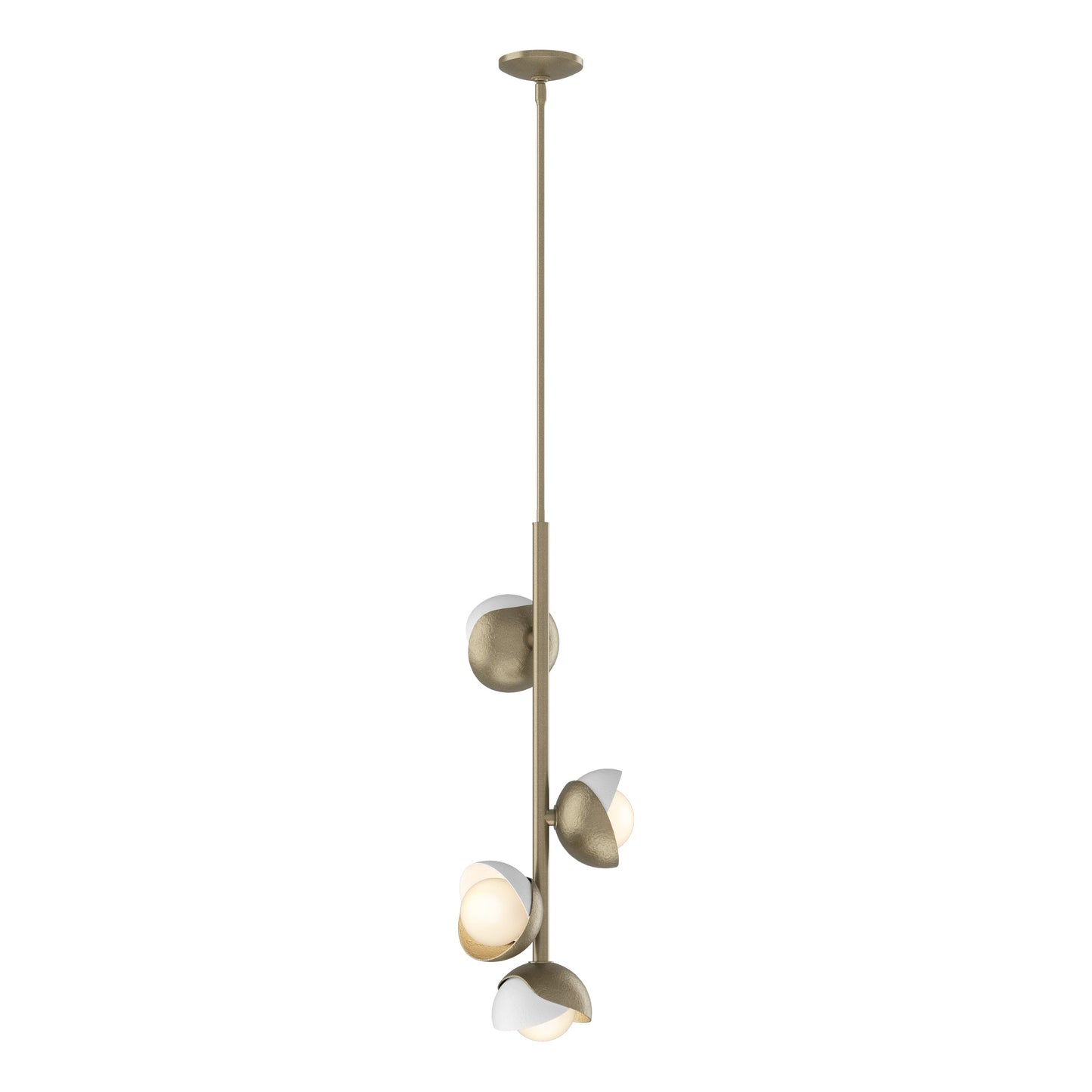 Brooklyn 4-Light Double Shade Vertical Pendant