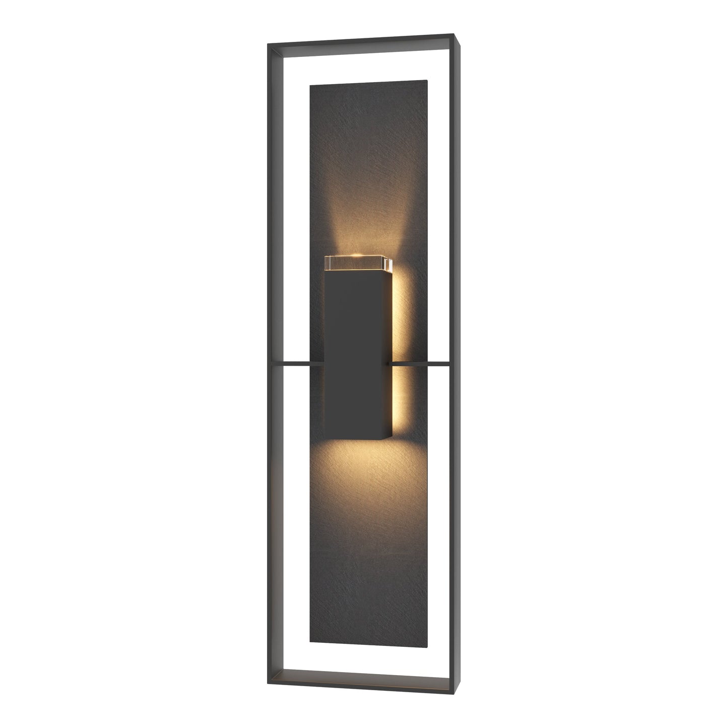 Shadow Box Tall w/Slate Outdoor Sconce