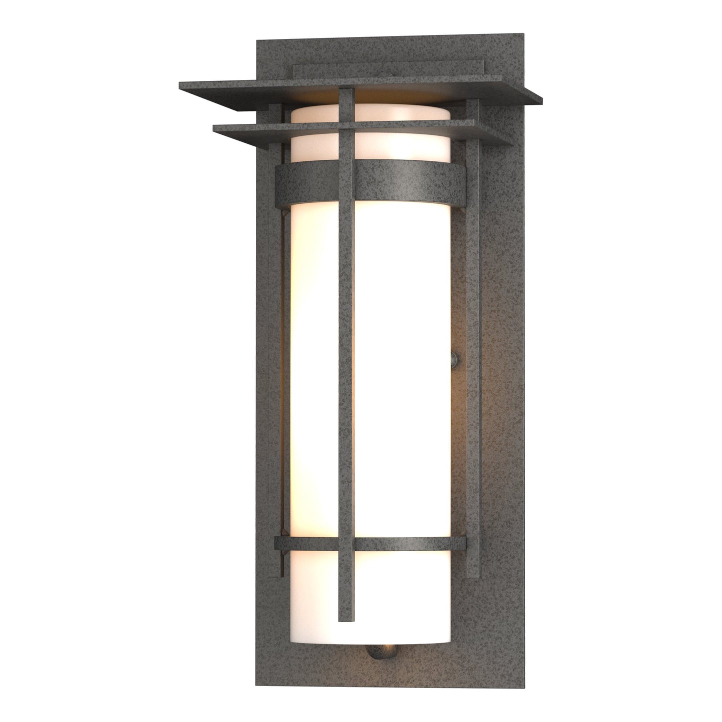 Banded with Top Plate Small Outdoor Sconce