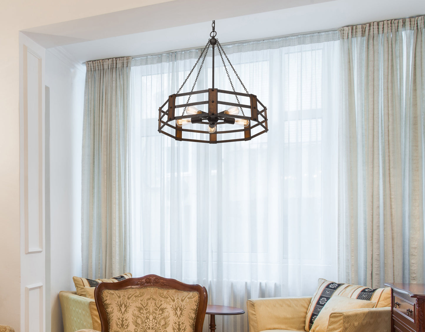 60W X 5 Provo Metal Chandelier