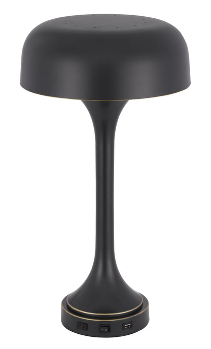 40W X 2 Mushroom Cloud Metal Desk Lamp With 1 Usb And 1 Type C Usb Charging Ports