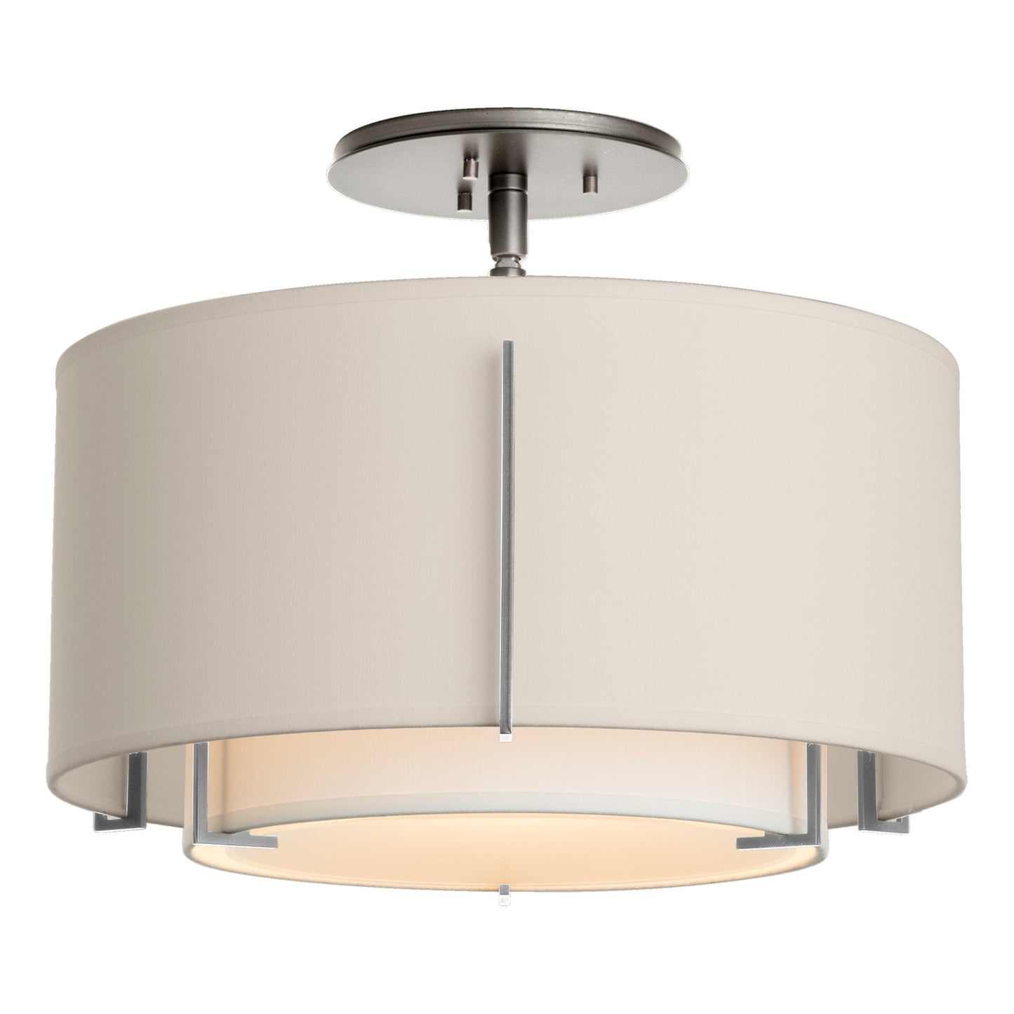 Exos Small Double Shade Semi-Flush