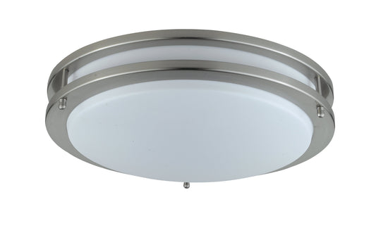3.75" Tall Ceiling Fixture in Brushed Steel