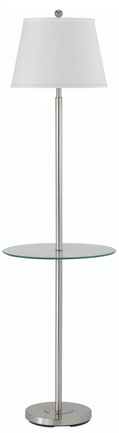 150W Andros Metal Floor Lamp W/Glass Tray