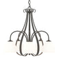 Sweeping Taper 5 Arm Chandelier