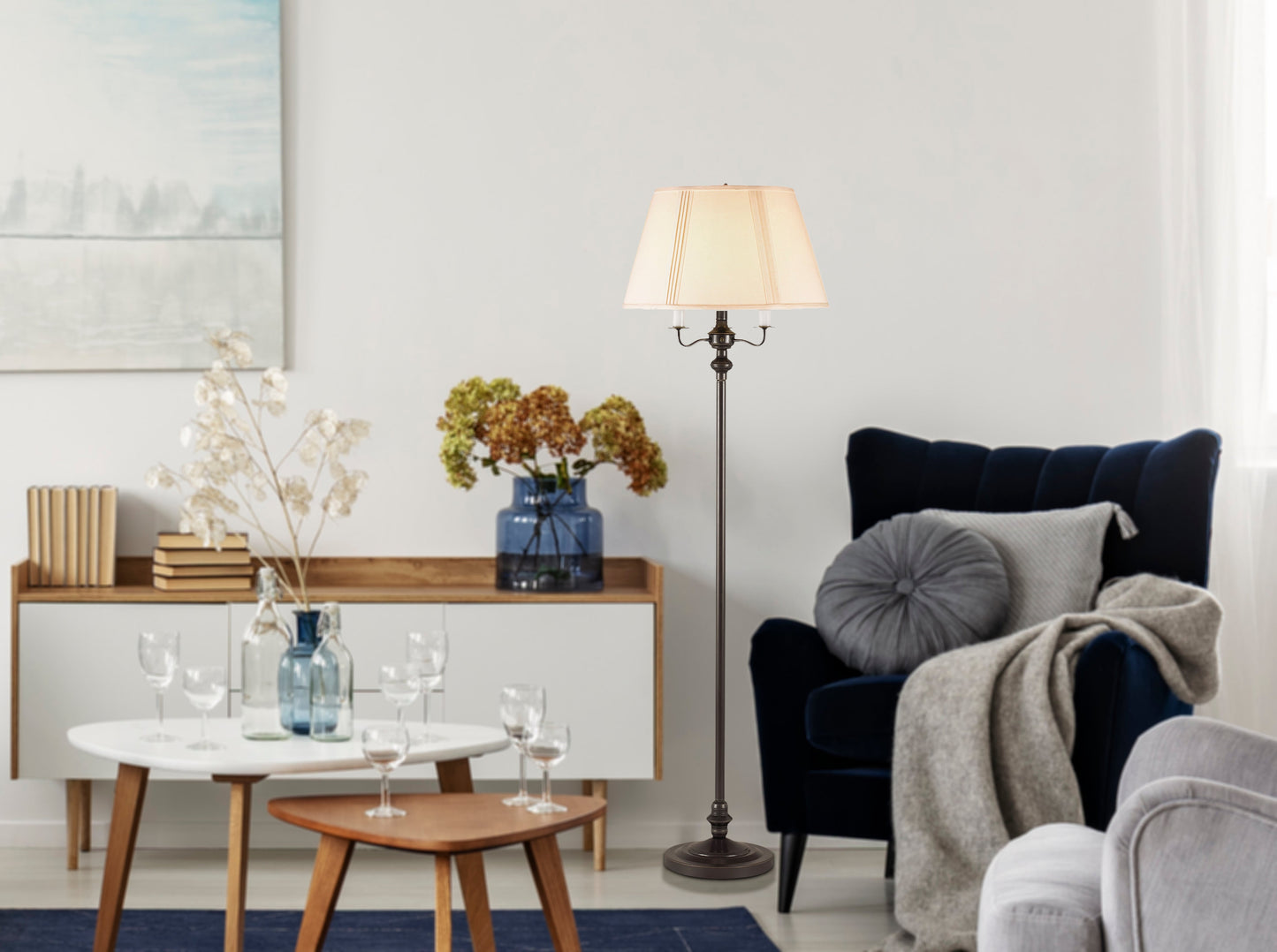 6 WAY METAL FLOOR LAMP