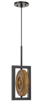Fano Integrated Dimmable Led Wood/Metal Mini Pendant Fixture. 16W, 1280 Lumen. 3000K
