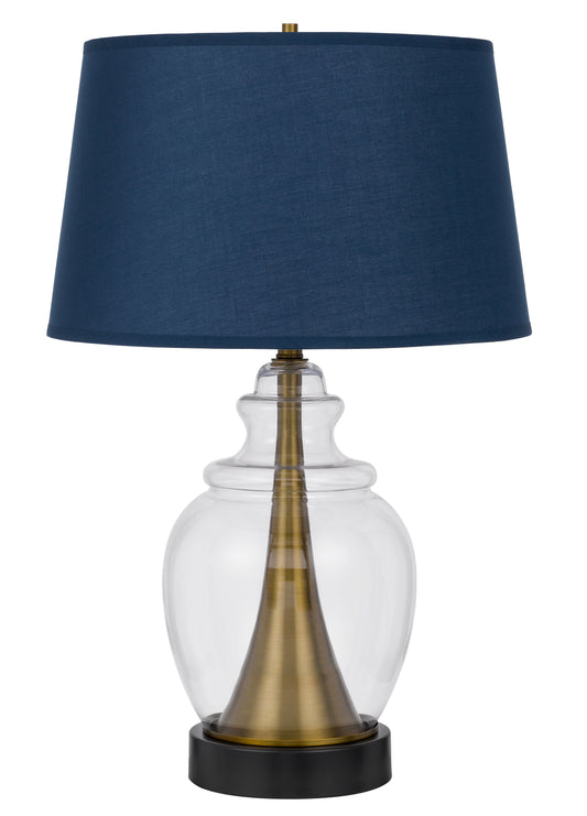 Cupola Glass/Metal Table Lamp