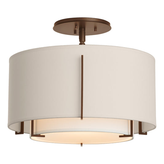 Exos Small Double Shade Semi-Flush