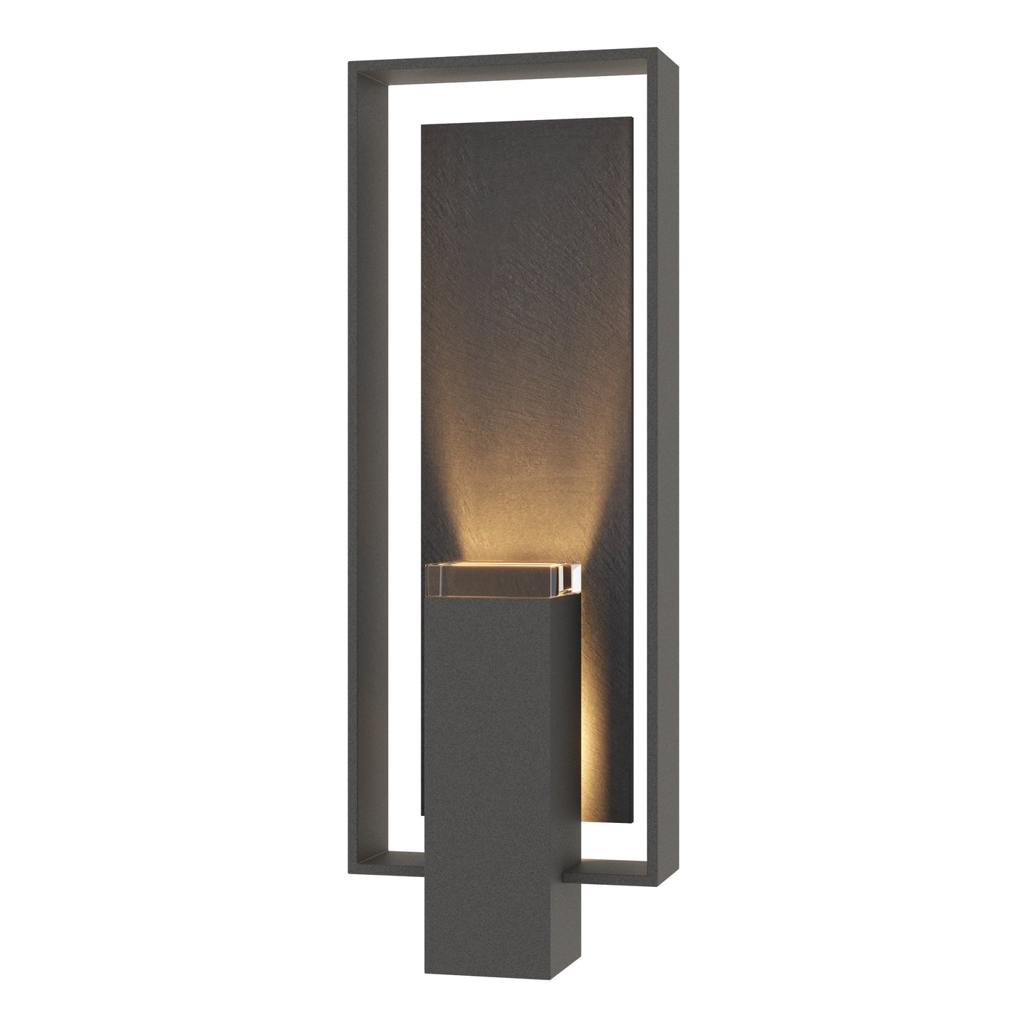 Shadow Box Large w/Slate Outdoor Sconce