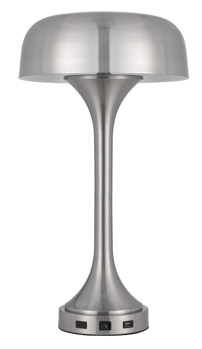 40W X 2 Mushroom Cloud Metal Desk Lamp With 1 Usb And 1 Type C  Usb Charging Ports