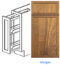 Custom Frameless Cabinet 9 in. base spice-rack cabinet
