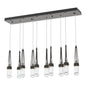 Link 10-Light Clear Glass Pendant