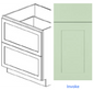 Luxury Frameless Cabinet 36 in. 2-drawer base cabinet