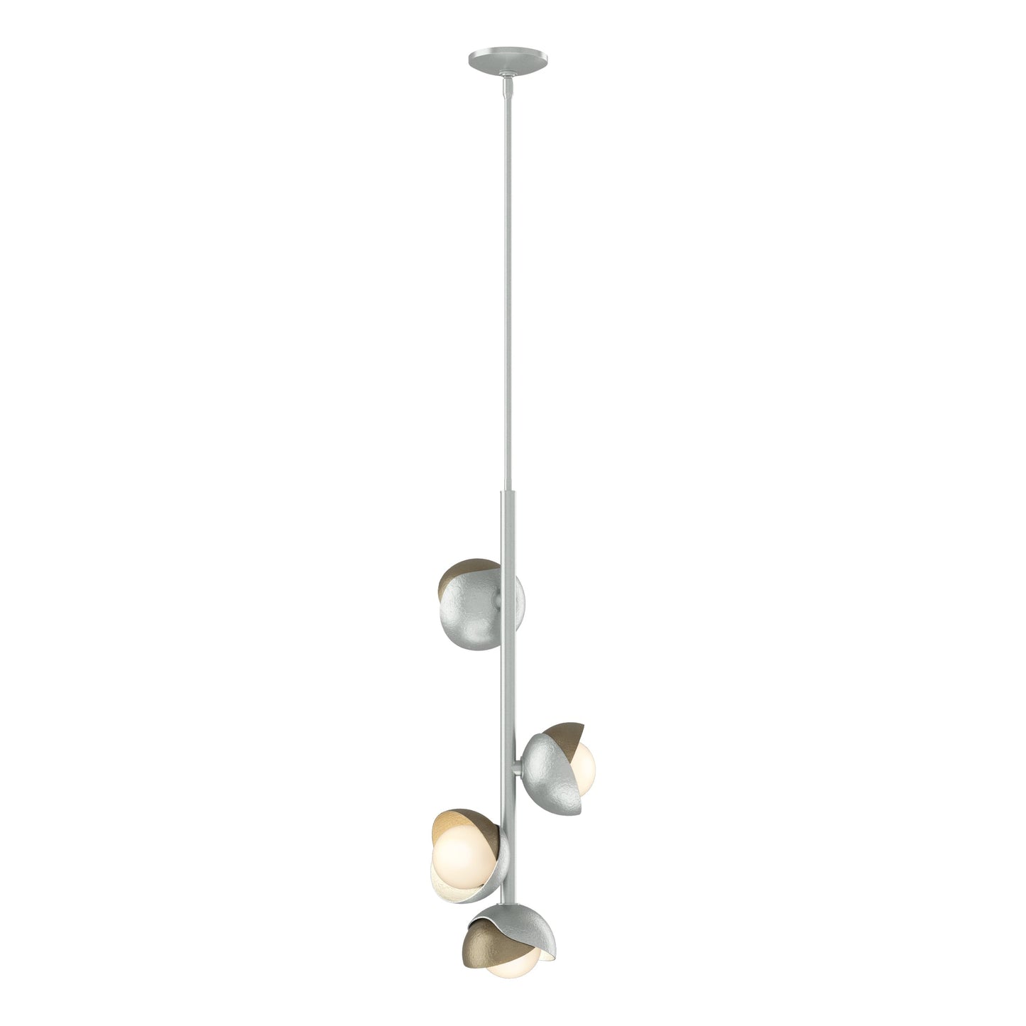 Brooklyn 4-Light Double Shade Vertical Pendant