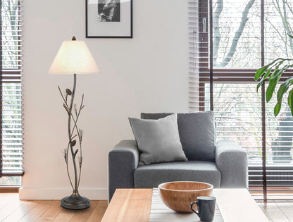 150W 3 Way Pine Twig Wrought Iron Floor Lamp