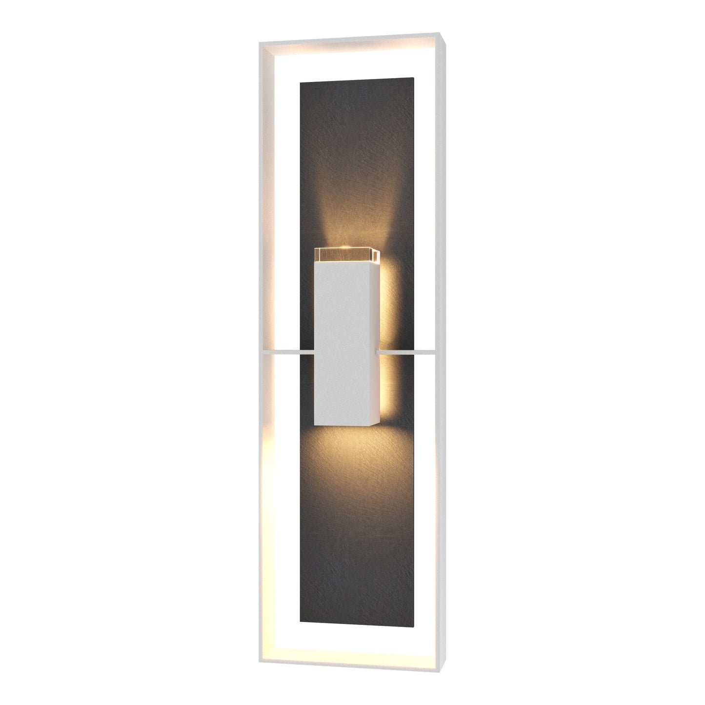 Shadow Box Tall w/Slate Outdoor Sconce