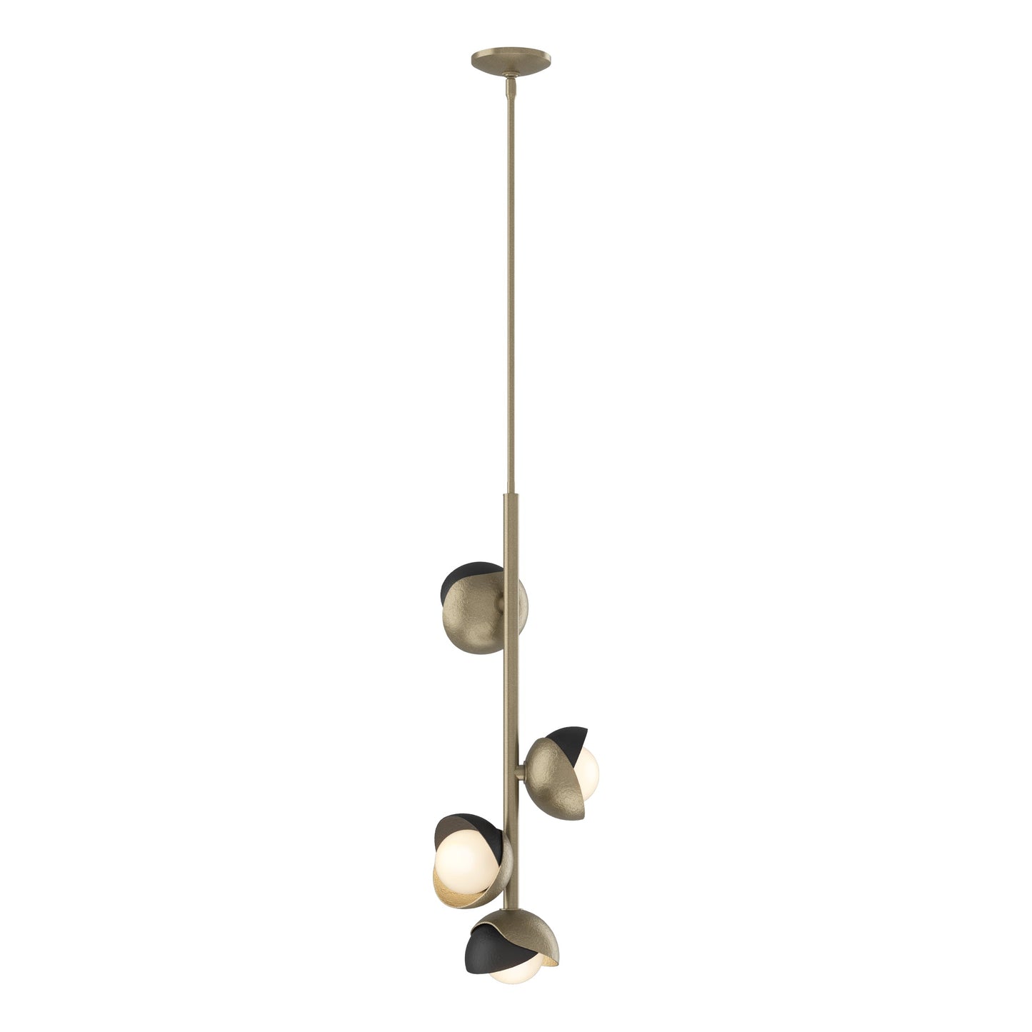 Brooklyn 4-Light Double Shade Vertical Pendant