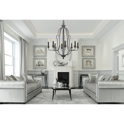 60W X 8 Lebrija Metal Chandelier (Edison Bulbs Not Included)