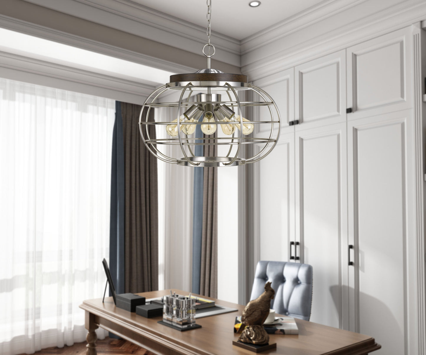 60W x 5 Liberty Metal Chandelier