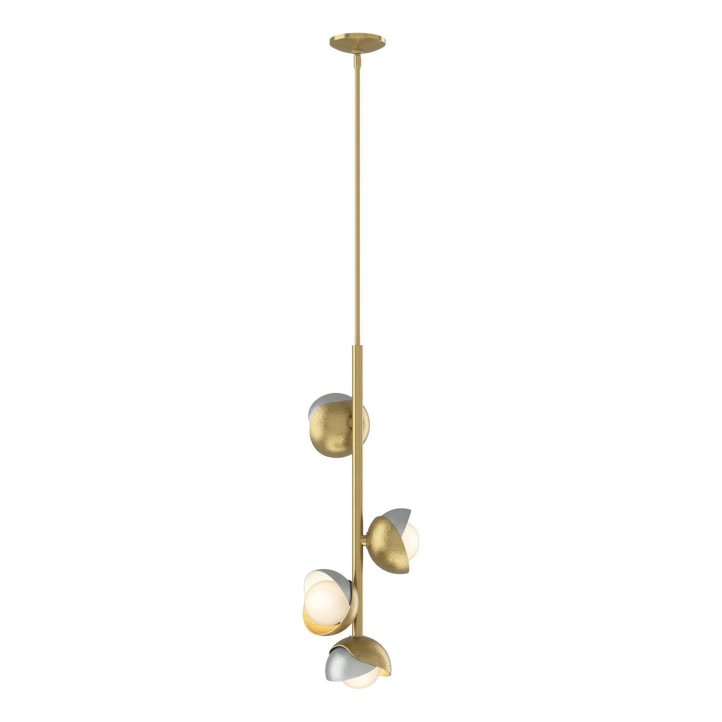 Brooklyn 4-Light Double Shade Vertical Pendant