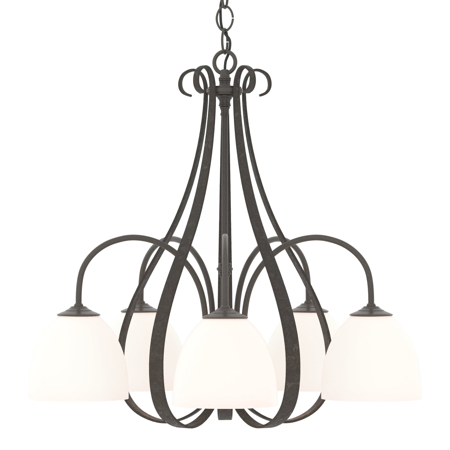Sweeping Taper 5 Arm Chandelier