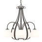 Sweeping Taper 5 Arm Chandelier