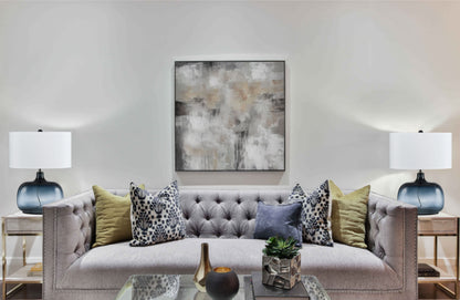 150W 3 Way Christi Navy Blue Glass Table Lamp