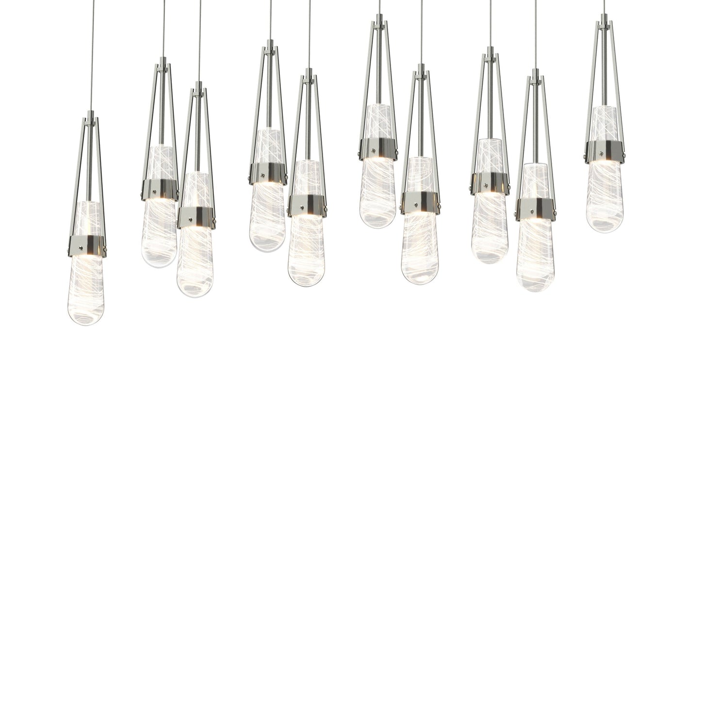 Link 10-Light Blown Glass Pendant