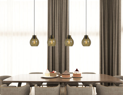 60W Aversa Rippled Glass Pendant