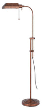 100W Pharmacy Floor Lamp W/Adjustable Pole Rust