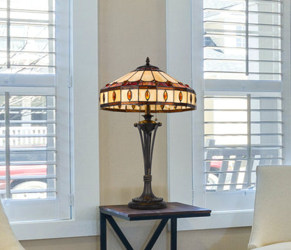 60W X 2 Tiffany Table Lamp
