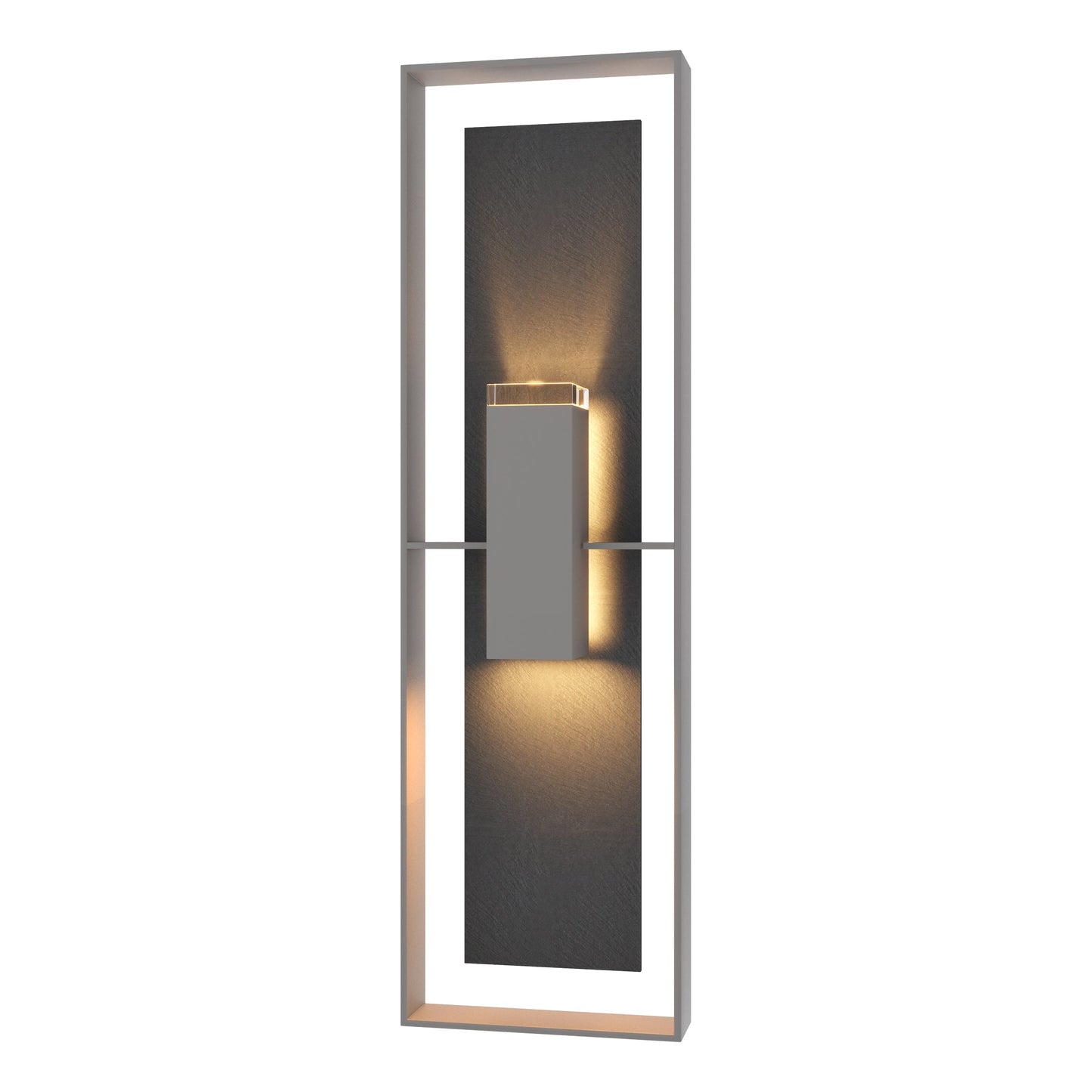Shadow Box Tall w/Slate Outdoor Sconce