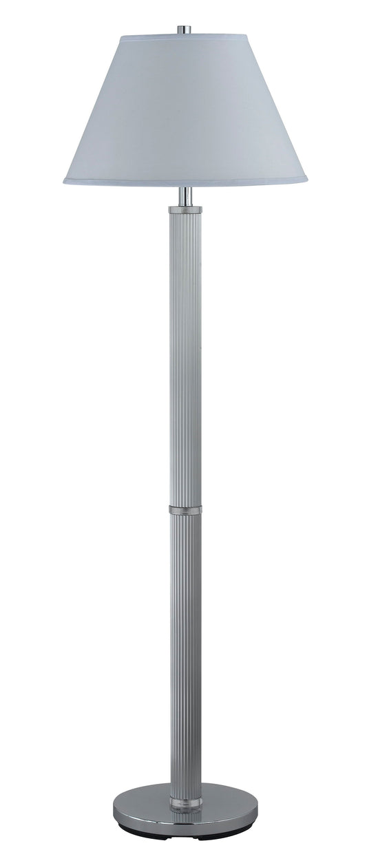 60" Tall Metal Floor Lamp in Chrome