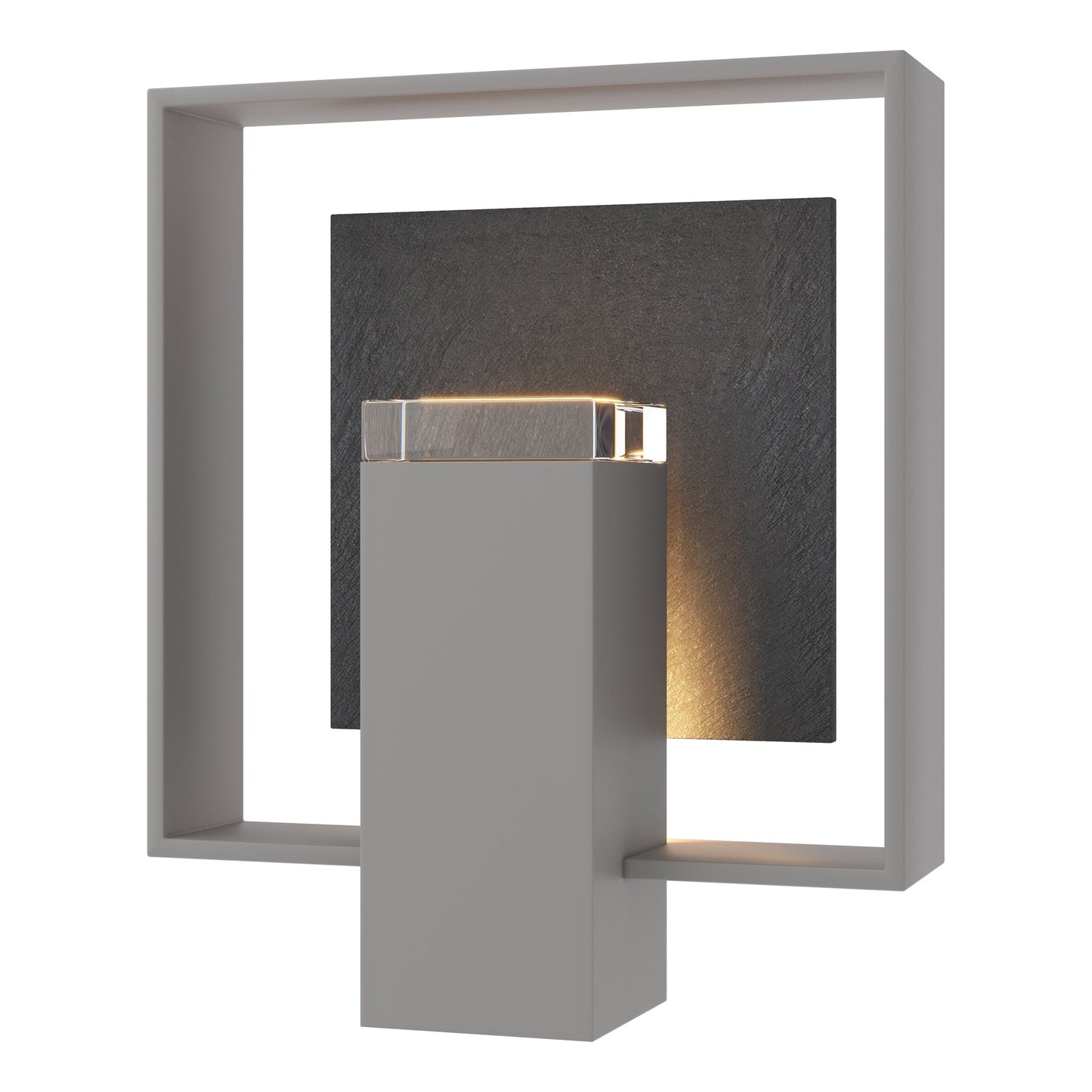 Shadow Box Medium w/Slate Outdoor Sconce