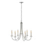 Simple Sweep 6 Arm Chandelier