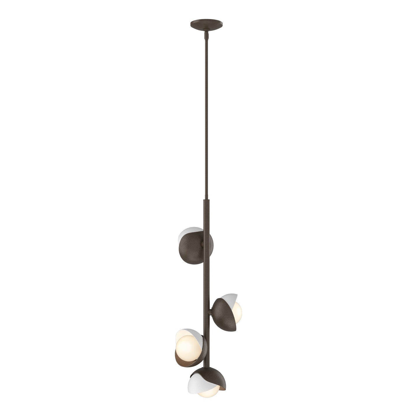 Brooklyn 4-Light Double Shade Vertical Pendant