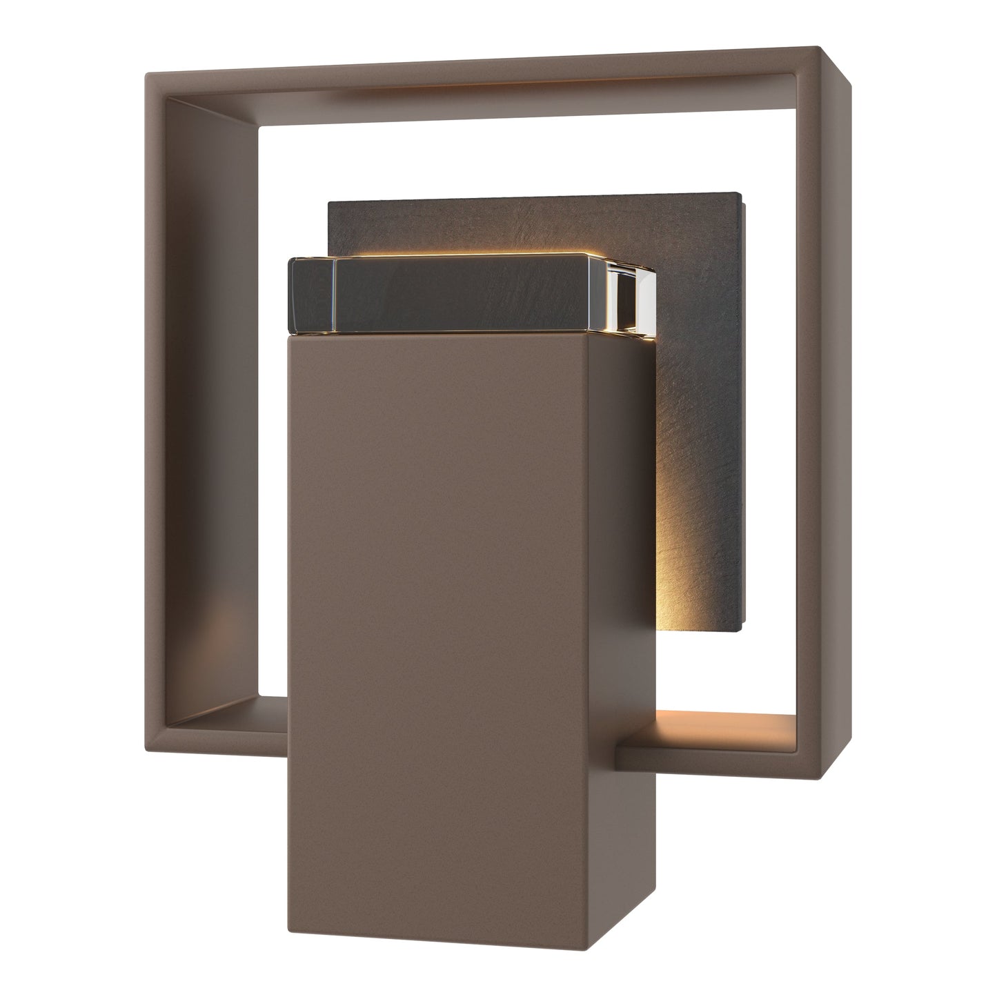 Shadow Box Small w/Slate Outdoor Sconce