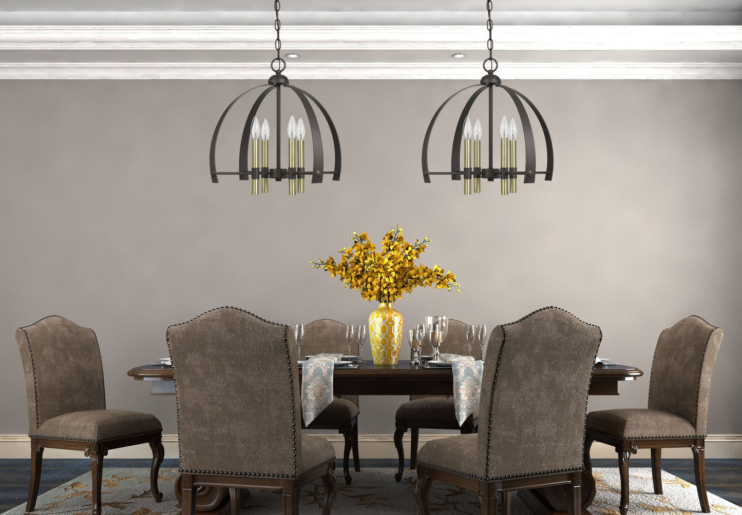 Utica Metal Chandelier
