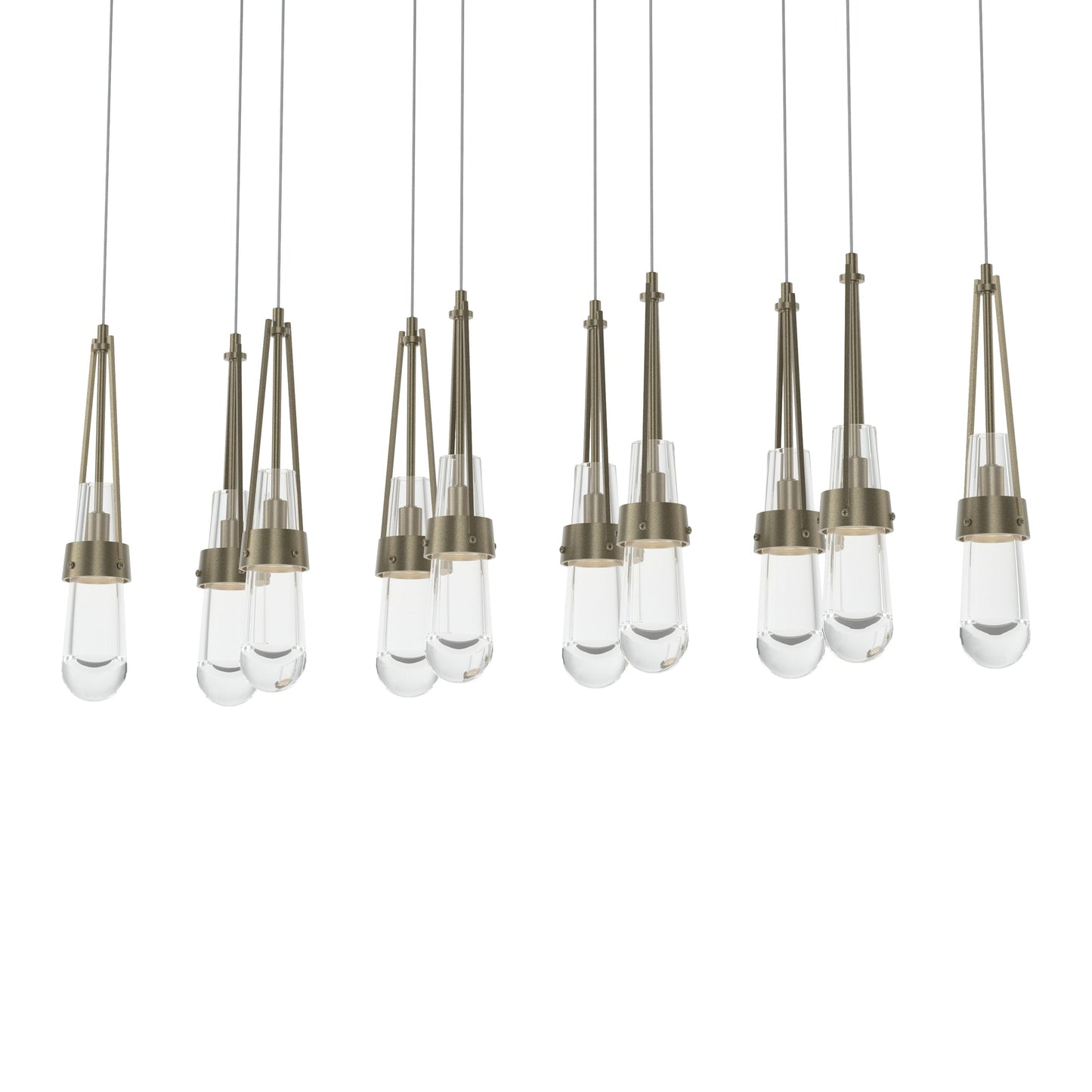 Link 10-Light Clear Glass Pendant