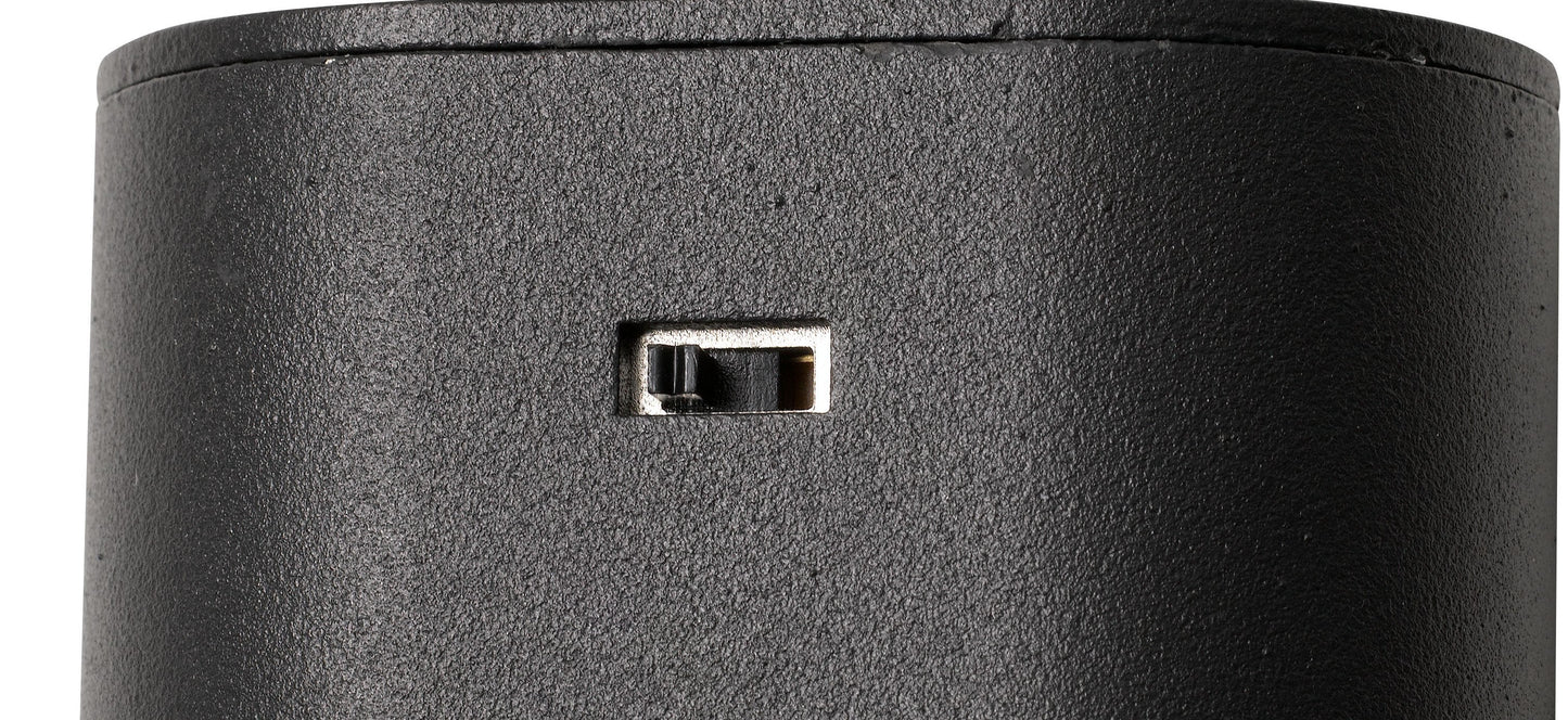 5.25" Height Metal LED Track Head in Black Finish