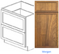 Custom Frameless Cabinet 36 in. 2-drawer base cabinet