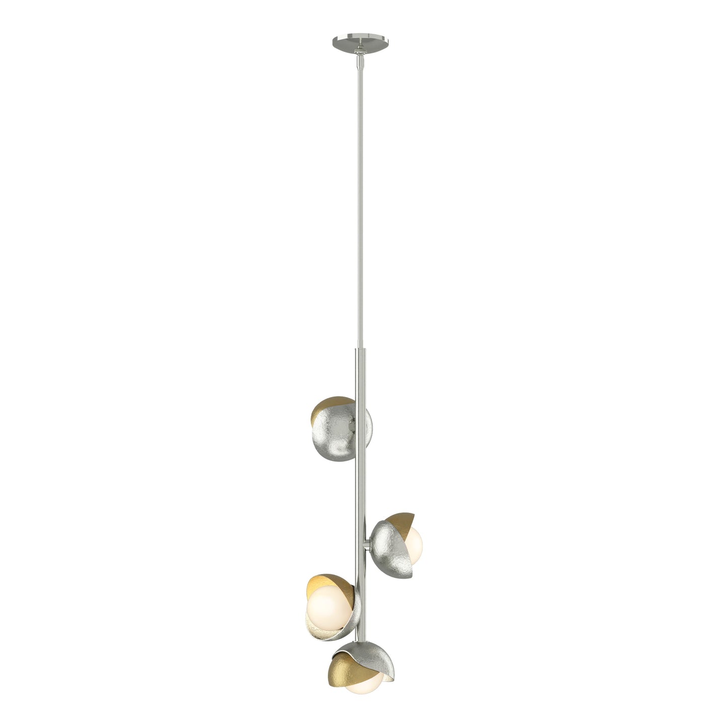 Brooklyn 4-Light Double Shade Vertical Pendant