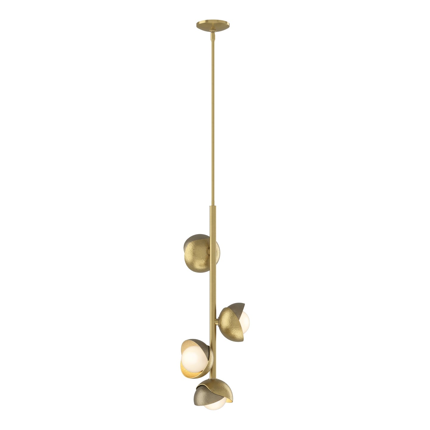 Brooklyn 4-Light Double Shade Vertical Pendant