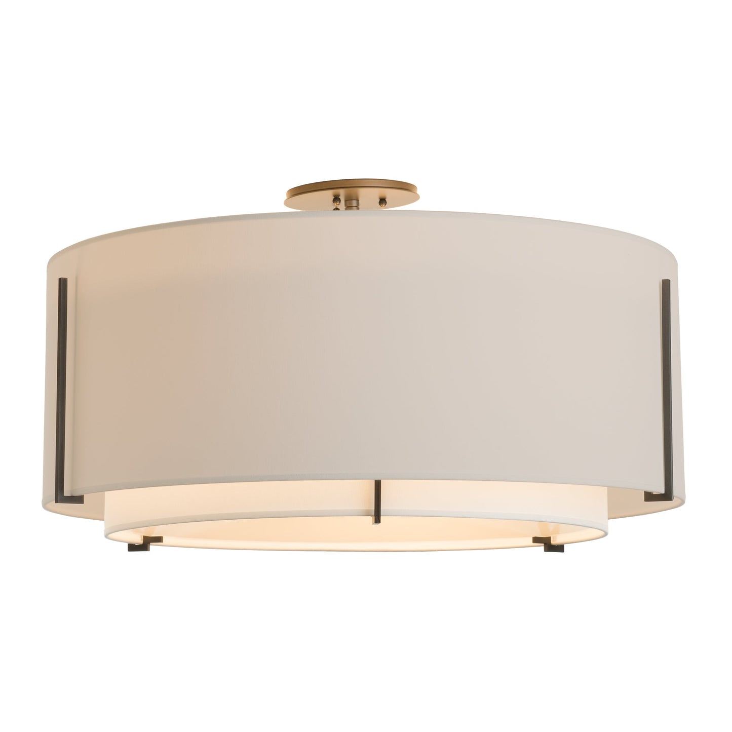 Exos Large Double Shade Semi-Flush