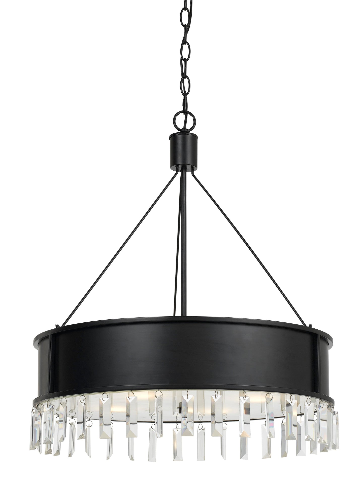 60W X 4 Roby Metal Chandelier With Cystal Drops