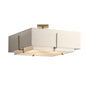 Exos Square Large Double Shade Semi-Flush